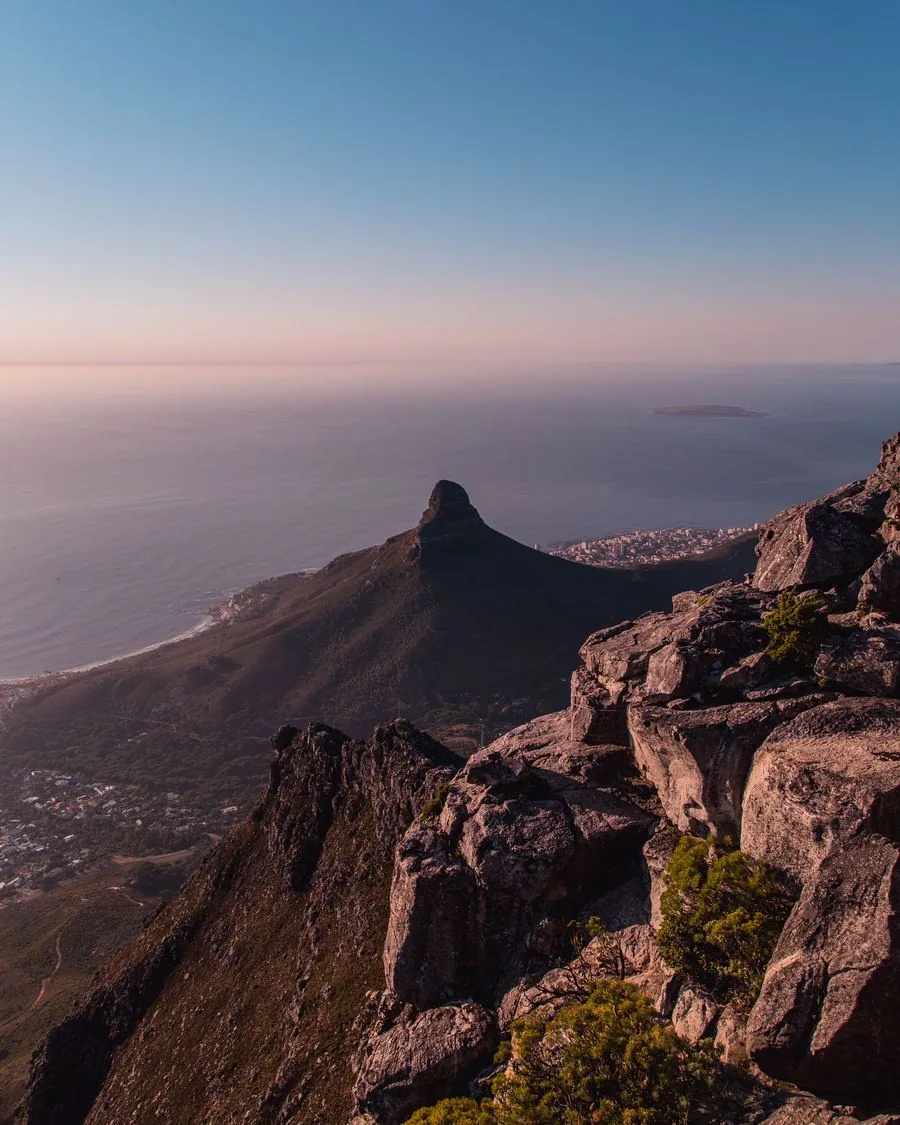 Constantia vineyards and mountains, Cape Town